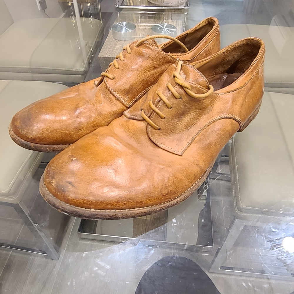 Officine Creative Mens brown 'distressed' shoes - Picture 4 of 6
